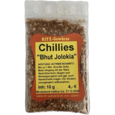 Chillies geschroten (Bhut Jolokia) "EXTREM SCHARF!!!"