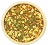 Aglio Olio Spaghetti Gew�rzzubereitung mit 20% Meersalz